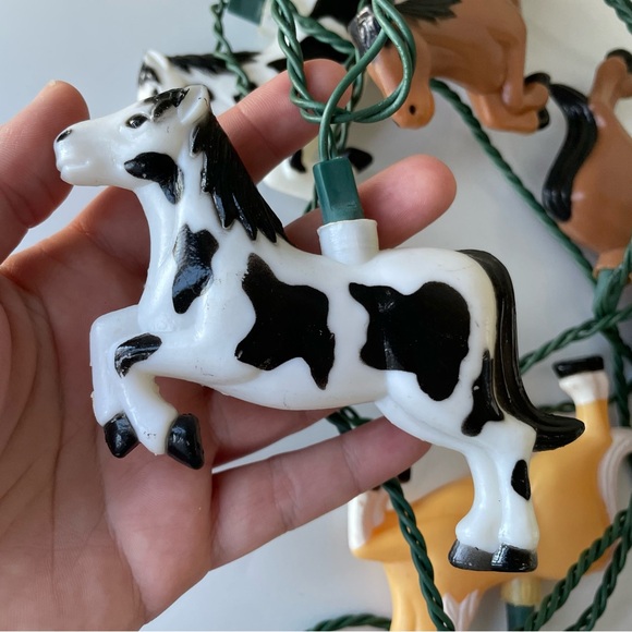 Vintage 90s 1994 Primal Lite Rarin’ to Go Horses String Lights - Picture 9 of 15